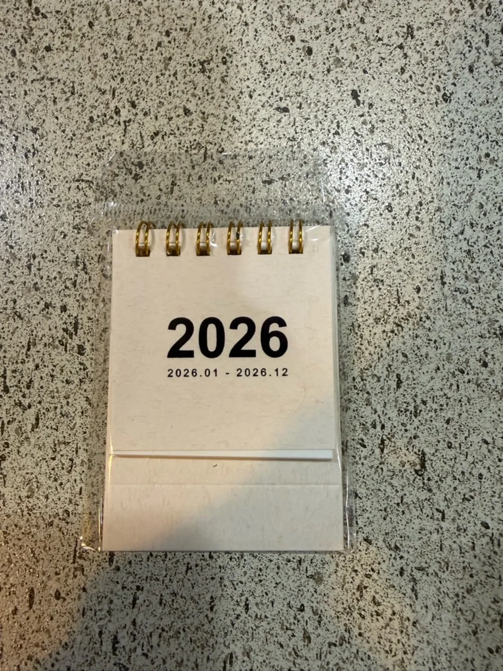 2026 Mini Spiral Desk Calendars - Brown, Cream, Black